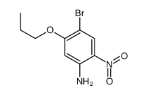 4-溴-2-硝基-5-丙氧基苯胺结构式