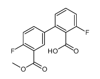 2-fluoro-6-(4-fluoro-3-methoxycarbonylphenyl)benzoic acid Structure