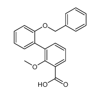2-methoxy-3-(2-phenylmethoxyphenyl)benzoic acid Structure