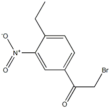 2-broMo-1-(4-ethyl-3-nitrophenyl)ethanone Structure