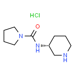 (R)-N-(Piperidin-3-yl)pyrrolidine-1-carboxamide hydrochloride structure