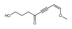 8-hydroxy-1-methoxyoct-1-en-3-yn-5-one结构式