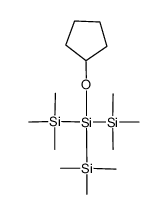 1-[tris(trimethylsilyl)silyl]cyclopentanol Structure
