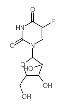 1-b-D-Arabinosyl-5-氟尿嘧啶结构式