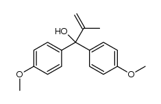 1,1-bis(4-methoxyphenyl)-2-methylprop-2-en-1-ol Structure