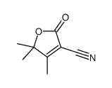4,5,5-三甲基-2-氧代-2,5-二氢-3-呋喃甲腈结构式