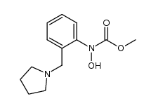 N-carbomethoxy-N-hydroxy-(2-pyrrolidinomethyl)-aniline Structure
