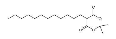 2,2-dimethyl-5-dodecyl-[1,3]dioxane-4,6-dione Structure