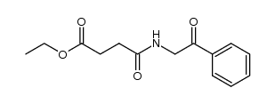 N-(3-Carbethoxypropanoyl)-ω-aminoacetophenone Structure