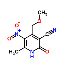2-羟基-4-甲氧基甲基-6-甲基-5-硝基烟酸腈结构式