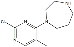 1-(2-氯-5-甲基-嘧啶-4-基)-[1,4]二氮杂环庚烷结构式