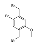 1-bromo-2,5-bis(bromomethyl)-4-methoxybenzene结构式