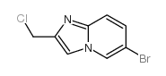6-溴-2-(氯甲基)咪唑并[1,2-a]吡啶结构式