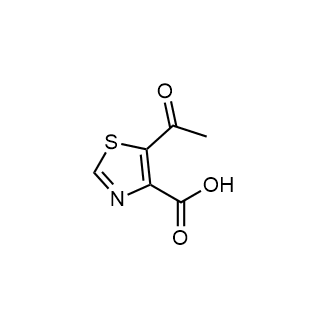 5-乙酰基噻唑-4-羧酸结构式