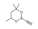 2-ethynyl-4,4,6-trimethyl-1,3,2-dioxaborinane结构式