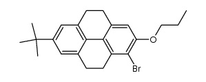 1-bromo-2-n-propoxy-7-tert-butyl-4,5,9,10-tetrahydropyrene结构式