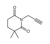 3,3-dimethyl-1-prop-2-ynylpiperidine-2,6-dione Structure