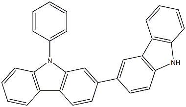 9-苯基-9H,9'H-2,3'-联咔唑结构式