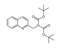N,N-di-Boc-quinolin-2-ylmethanamine结构式