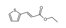 3-(2-thienyl)acrylic acid ethyl ester结构式