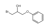 1-bromo-3-phenoxy-propan-2-ol Structure