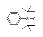 ditert-butyl-chloro-phenylsilane结构式