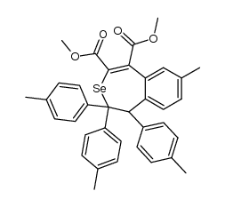 dimethyl 1,2-dihydro-1,2,2-tri-p-tolyl-3-benzoselenepin-4,5-dicarboxylate Structure