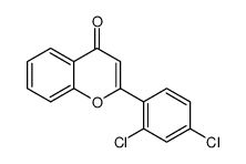 2-(2,4-dichlorophenyl)chromen-4-one结构式