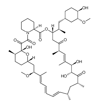 Rapamycin, 32-O-demethyl- Structure