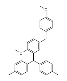 4-(4-methoxybenzyl)-2-[bis(p-tolyl)methyl]-1-methoxybenzene结构式
