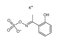2-hydroxyacetophenone oxime hydrogensulfate potassium salt Structure