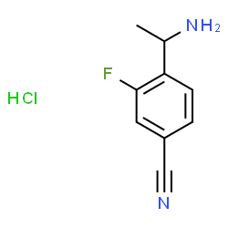 4-(1-氨基乙基)-3-氟苄腈盐酸盐结构式