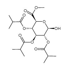 methyl 2,3,4-tri-O-isobutyryl-β-D-glucopyranuronate Structure