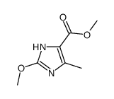(9ci)-2-甲氧基-5-甲基-1H-咪唑-4-羧酸甲酯结构式