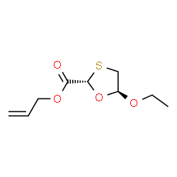 1,3-Oxathiolane-2-carboxylicacid,5-ethoxy-,2-propenylester,trans-(9CI)结构式