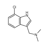 1-(7-Chloro-1H-Indol-3-Yl)-N,N-Dimethylmethanamine Structure