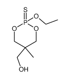 cis-2-ethoxy-5-methyl-1,3,2-dioxaphosphorinane-r-5-methanol 2-sulfide Structure