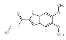 5,6-二甲氧基吲哚-2-甲酸乙酯结构式