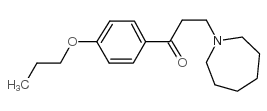 3-(氮杂环庚烷-1-基)-1-(4-丙氧基苯基)-1-丙酮结构式