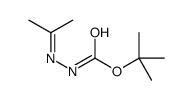 2-(丙烷-2-亚基)肼甲酸叔丁酯结构式