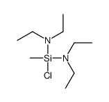 N-[chloro-(diethylamino)-methylsilyl]-N-ethylethanamine结构式