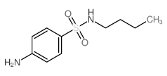 Benzenesulfonamide,4-amino-N-butyl- Structure