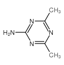 2-氨基-4,6-二甲基-1,3,5-三嗪结构式