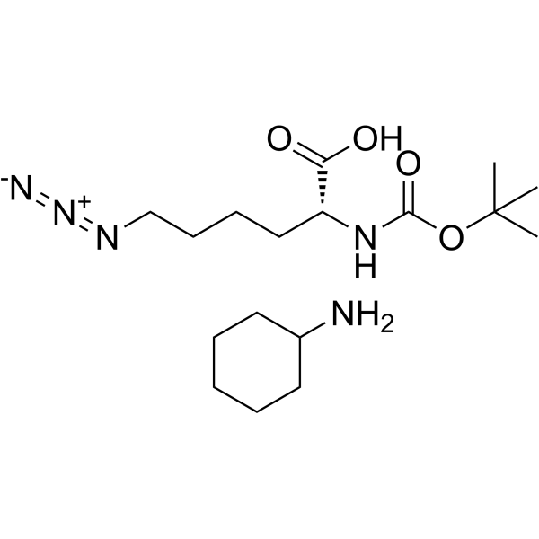 Boc-D-Lys(N3)-OH (CHA)结构式