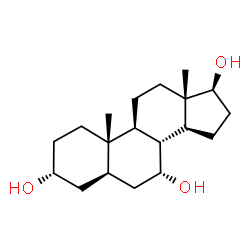 5α-Androstane-3α,7α,17β-triol Structure