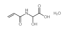 2-丙烯酰胺基乙醇酸一水合物结构式