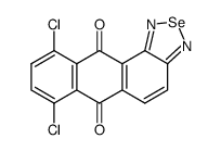 7,10-dichloro-anthra[1,2-c][1,2,5]selenadiazole-6,11-dione结构式
