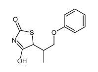 5-(1-甲基-2-苯氧基乙基)-2,4-噻唑烷二酮结构式