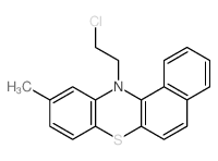 12-(2-chloroethyl)-10-methylbenzo[a]phenothiazine结构式