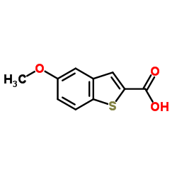 5-甲氧基苯并[b]噻吩-2-羧酸结构式